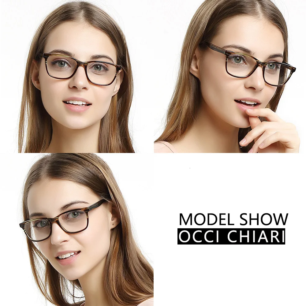 OCCI CHIARI очки прозрачные очки оправа для женщин модные очки Брендовые дизайнерские ацетатные бронзы