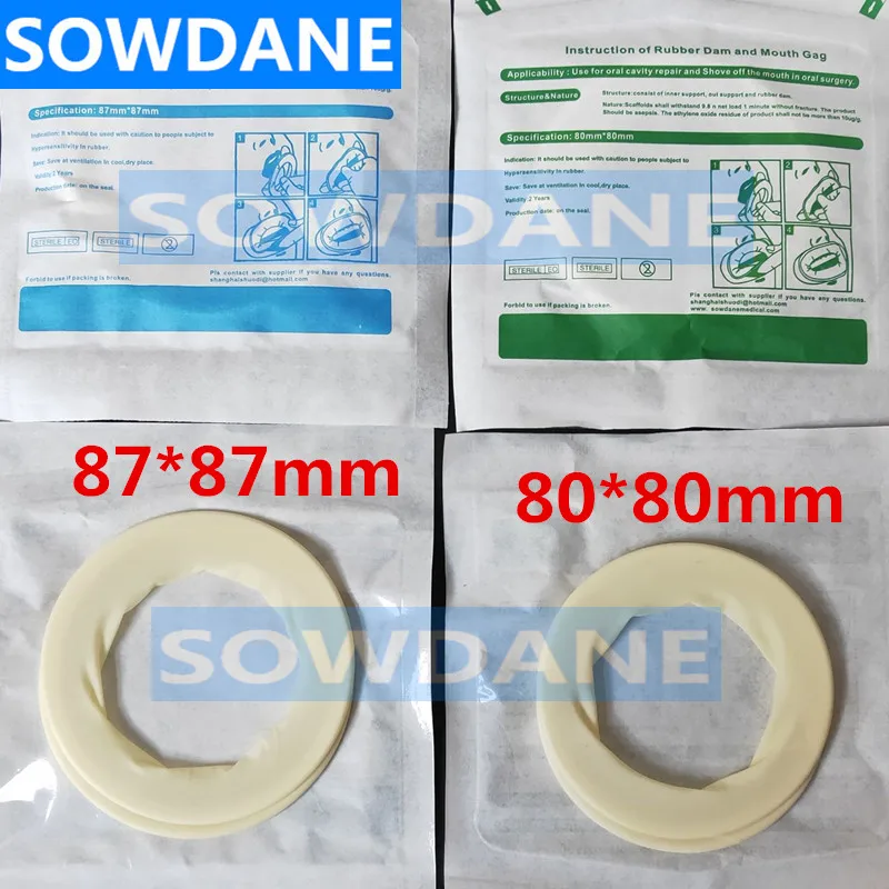 100 шт. Стоматологические Ортодонтические стерильные резиновые щеки Ретрактор