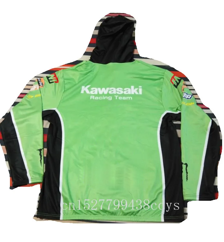 Мягкая ткань куртка Kawasaki NINJA мотоциклетное худи, сохраняющие тепло гоночной команды спортивные толстовки на молнии
