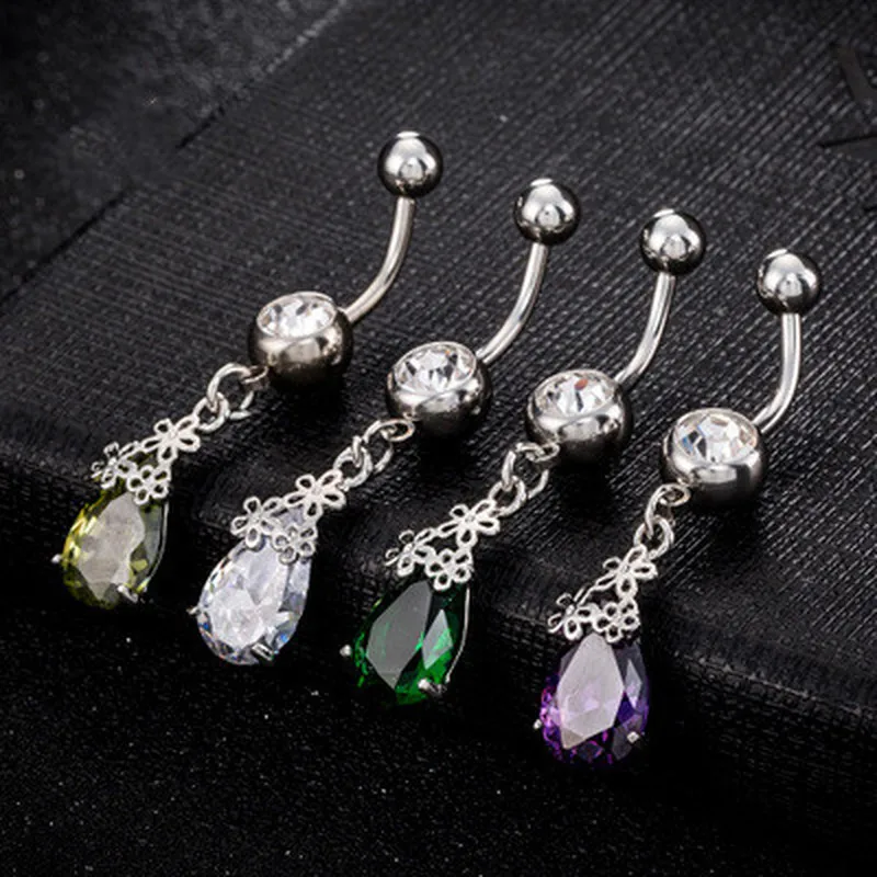 Медицинская нержавеющая сталь пупка кольцо ювелирные изделия для тела Пирсинг