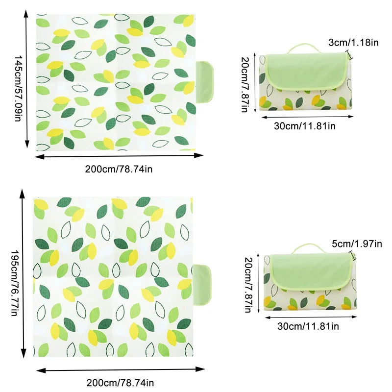 

Portable Fold Camping Mat Outdoor Beach Grassland Picnic Waterproof Sleeping Camping Pad Mat Moistureproof Thicken Plaid Blanket