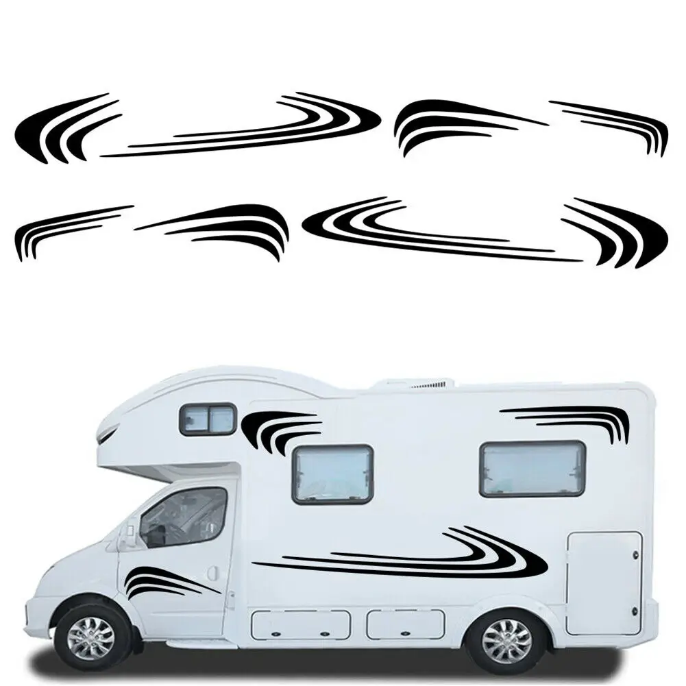 

Camper Car sticker Motorhome Car Stripes Vinyl Graphics Stickers Van 1 set