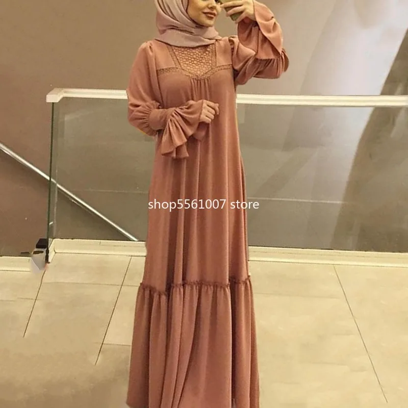 Элегантное Черное Платье Кафтан Abaya в Дубае 2020 мусульманское платье кафтан