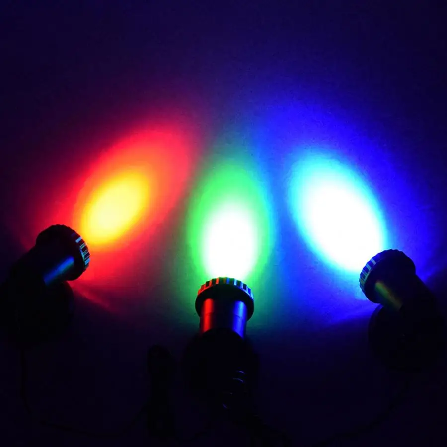 18LED Солнечный подводный светильник на солнечных батареях с тройной головкой