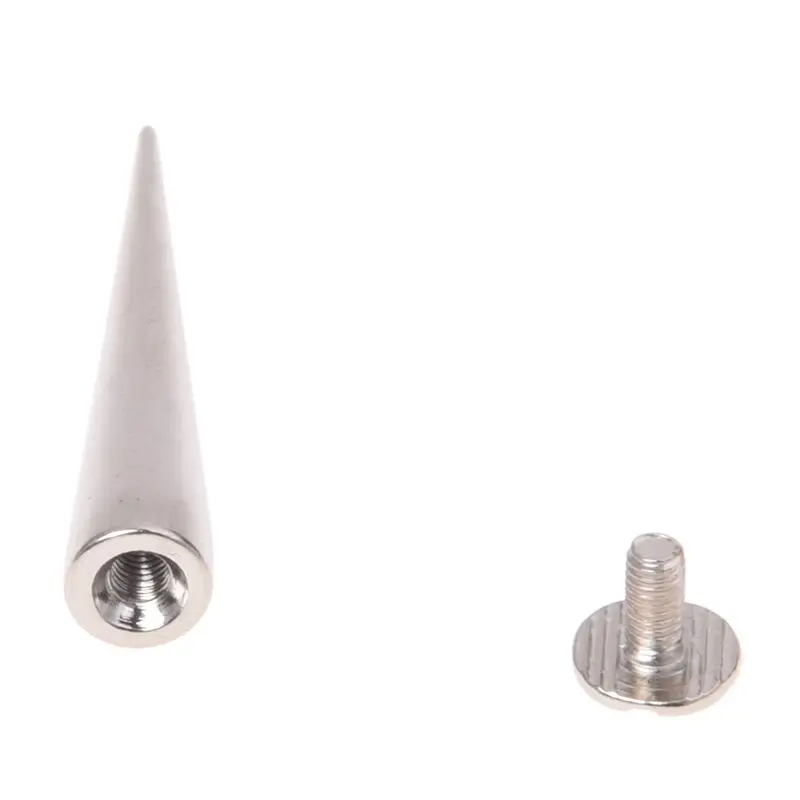 10 компл. Серебряный винт Пуля заклепки Шпильки Пятна DIY Рок Панк|Заклепки для