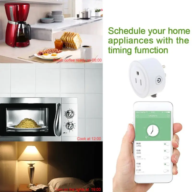 

Wifi Smart Plug Mini Outlet Work with Alexa, Home, 2.4G Wifi Only, No Hub Required,(4 Pack)