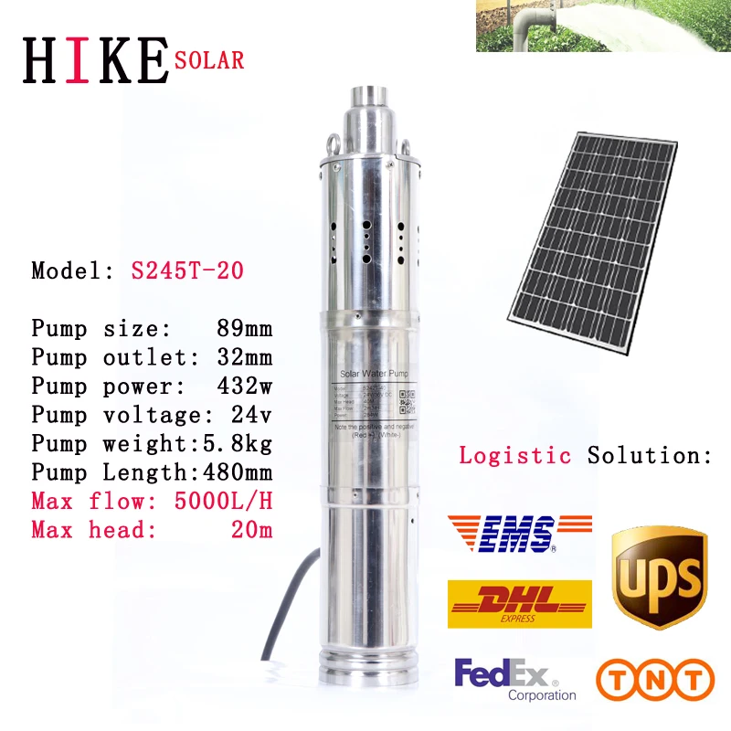 

Походное солнечное оборудование насос из нержавеющей стали 0.6HP Солнечный водяной насос глубокая скважина Мини Глубокий скважинный насос д...