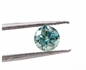 6 5 мм небесно голубой Круглый Муассанит отличный профессиональный поставщик