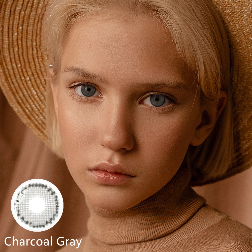 Цветные контактные линзы FreshGo Canna стойкие к цвету для глаз с высокой