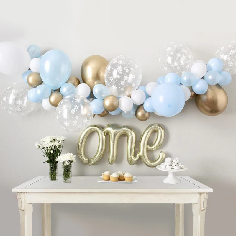 Гирлянда с воздушными шарами в виде снежинок зимняя гирлянда снежинки для