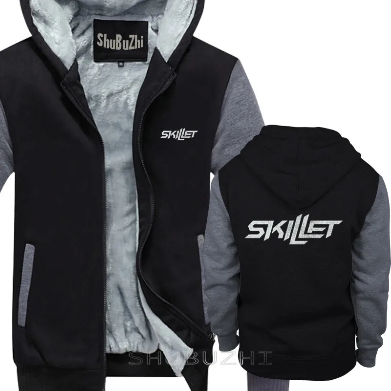 Теплая куртка Skillet рок Band черные модные повседневные топы Толстая мужские