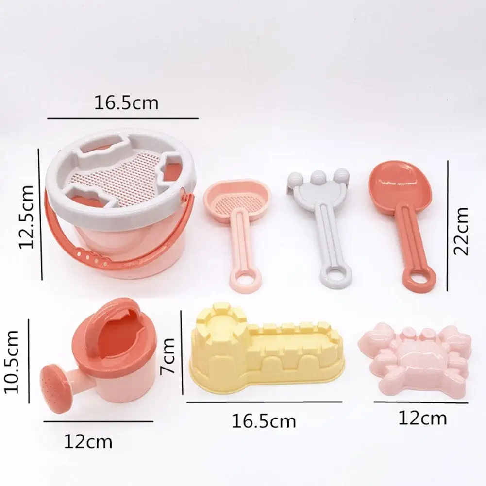 

Children 7pcs Beach Tools Set Summer Digging Sand Tool Water Seaside Game Play Outdoor Toy Set Sandbox For Boys Girls Gifts