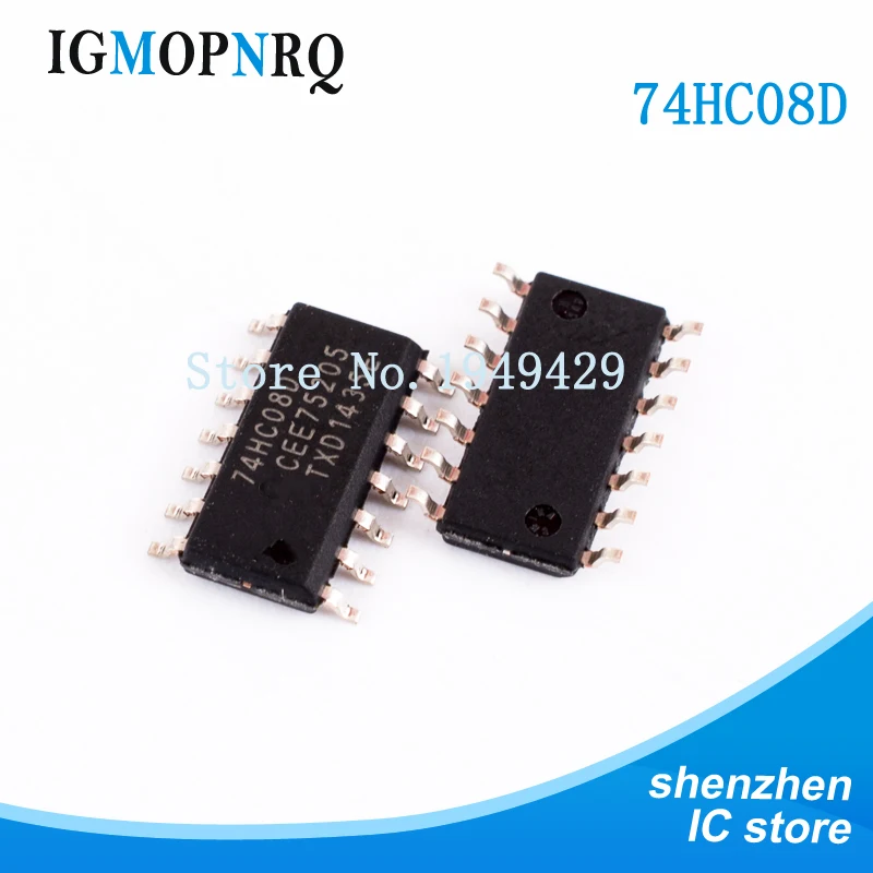 10 шт. 74HC08D SOP14 74HC08 SN74HC08DR SN74HC08 Logic gate Quad 2-вход новый оригинальный Бесплатная доставка