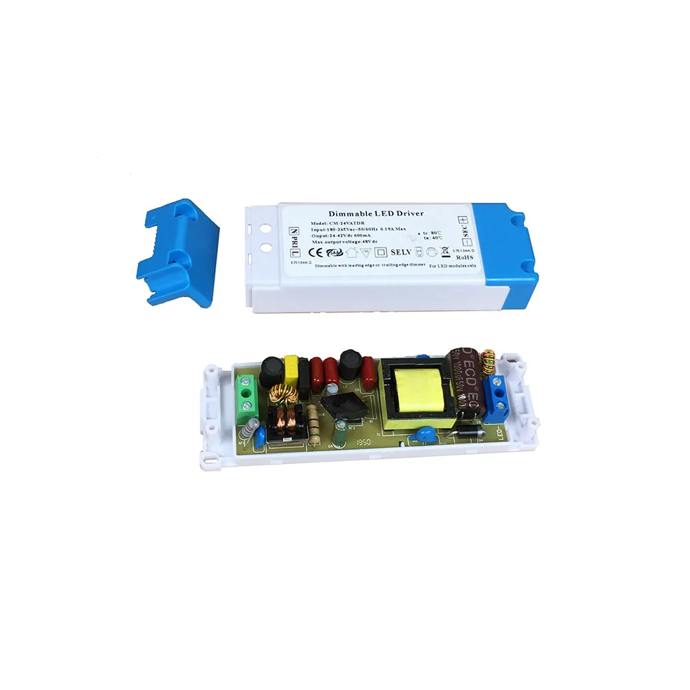 Светодиодный драйвер с регулируемой яркостью 600 мА черная клемма постоянного