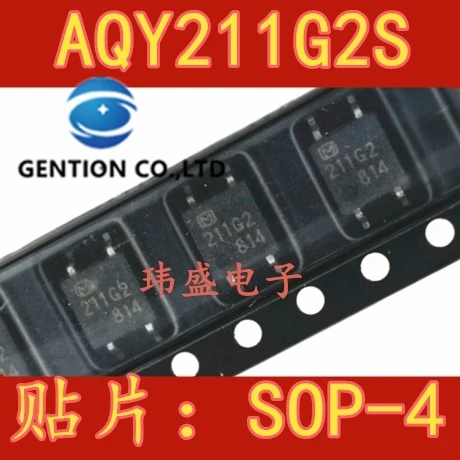 

10 шт., фотоэлектрические твердотельные реле AQY211G2S SOP-211