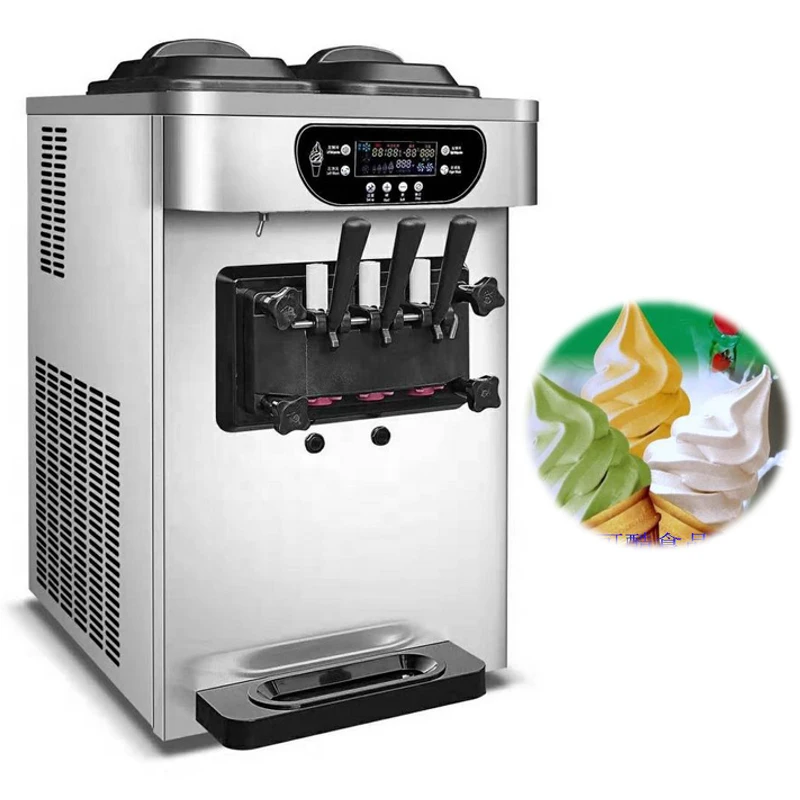 Коммерческая Машина для мягкого мороженого десертного магазина 3 вкуса