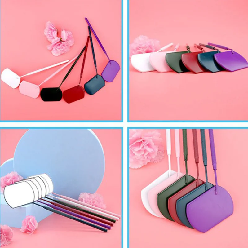 

Checking Eyelash Extension Mirror Large Makeup Magnifying Beauty Handle Mirror False Eyelash Makeup Tools