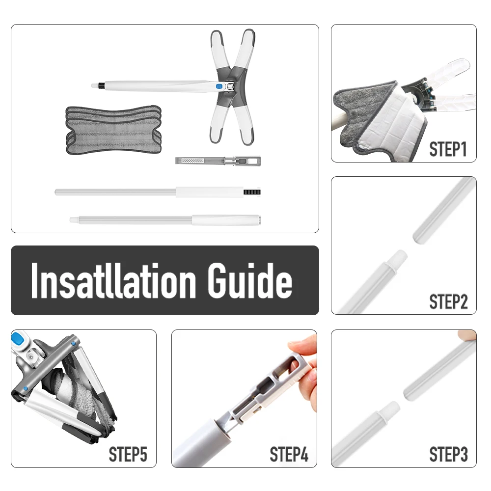 Швабра X-Type из микрофибры для деревянного пола свободные руки плоская мытья с