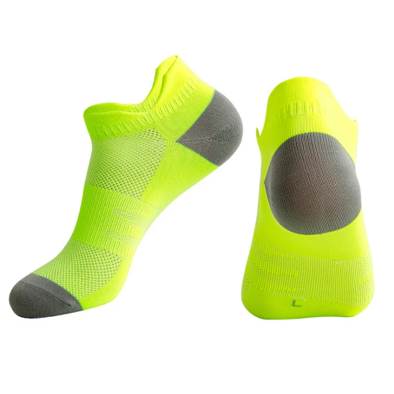 New Professional Sports Socks Women's Running Socks Men's Marathon Shallow Mouth Breathable Fitness Quick-Qrying Boat Socks