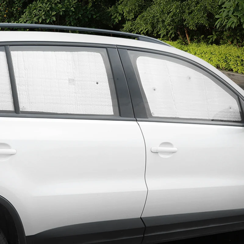 CARMANGO for VW Volkswagen Tiguan 2010-2016 Car Sun Shade UV Protection Curtain Sunshade Side Window Mesh Visor Summer Film | Автомобили и
