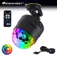 sololandor 5v usb disco light ball lighting for car home wedding outdoor party dj stage lamp projectorwith remote ajustable base