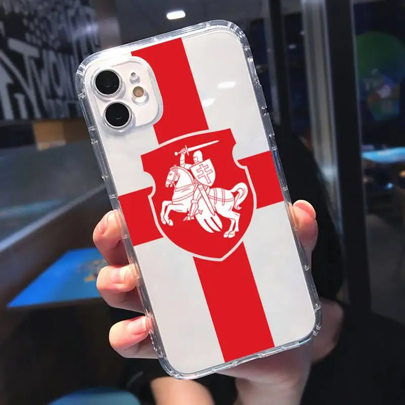 

Republic of Belarus National flag Phone Case Transparent soft For iphone 5 5s 5c se 6 6s 7 8 11 12 plus mini x xs xr pro max