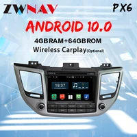 zwnav car player android 10 for hyundai tucson ix35 2014 2018 auto radio gps navigation dsp autostereo multimedia 2 din px6