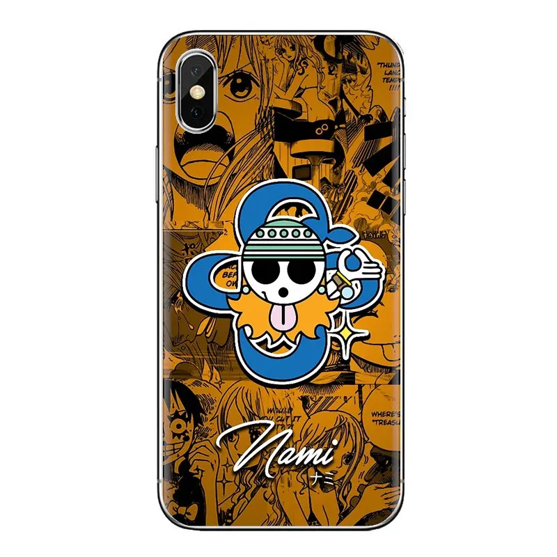 Аниме цельнокроеный нами флаг с черепом Мягкая обложка для samsung Galaxy S2 S3 S4 S5 мини S6