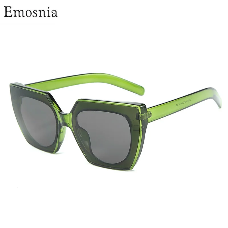 Женские и мужские Квадратные Солнцезащитные очки кошачий глаз винтажные