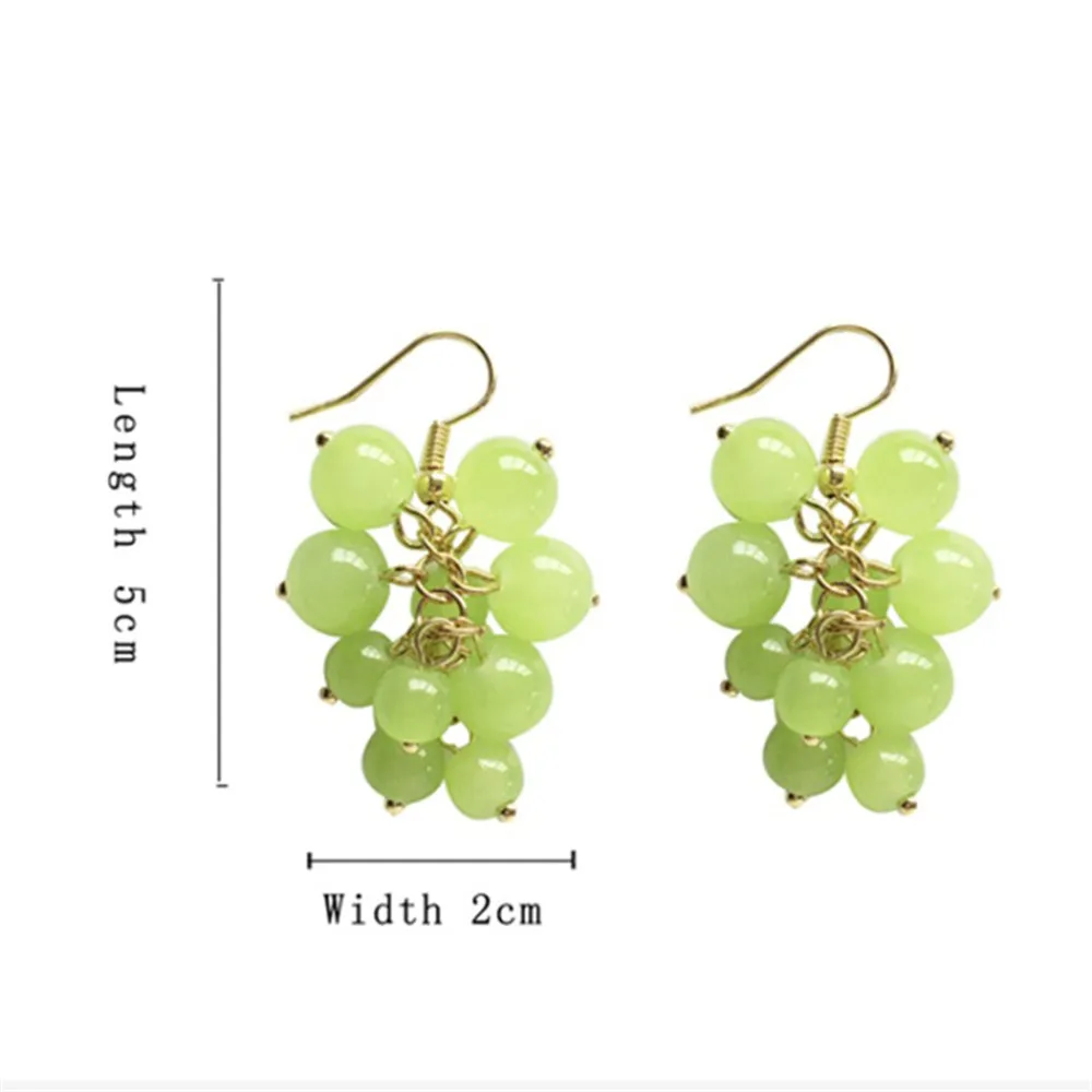

NEW Creative Small Grape Style Ear Hook Lively Girlish Sense Of Temperament Beautiful Lady Daily Wear Fashion Jewelry Earings