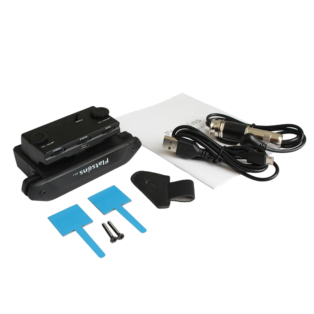 

Acoustic Folk Guitar 2-Channel Pickup Adjustable Volume Pickups For Guitar Parts