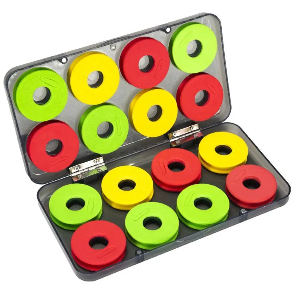 

16Pcs/Set EVA Foam Outdoor Fishing Line Spool Bobbin Winding Board Round Coil Winder Organizer
