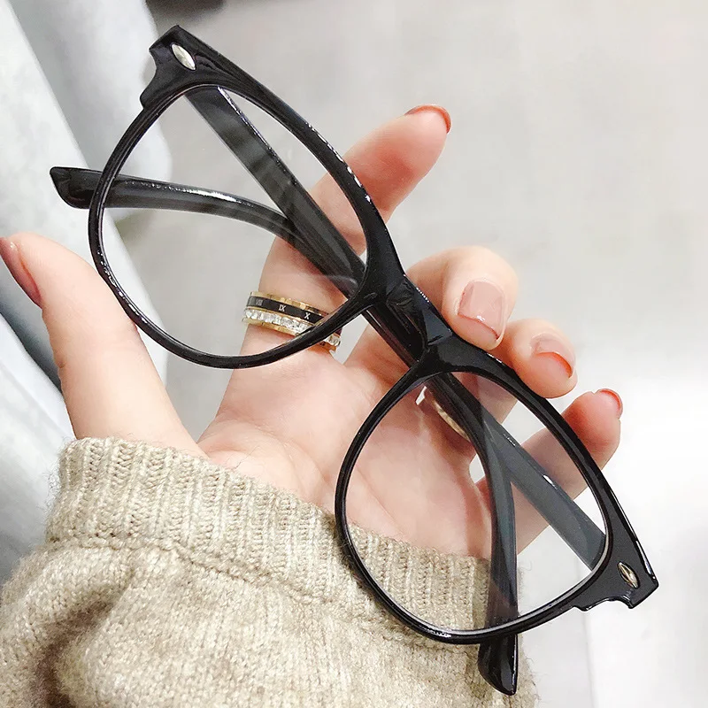 

NEW Trends Office Anti Blue Light Oversized Retro Computer Glasses Women Blue Blocking Gaming Big Size Men Eyeglasses Frame