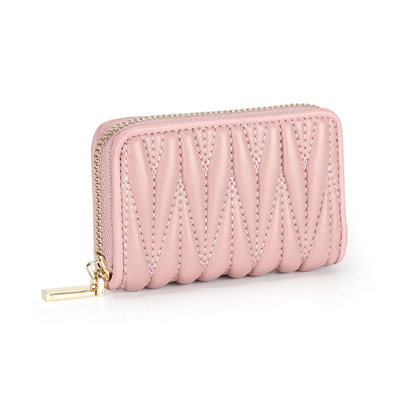

New Fashion Genuine Leather Womens Wallets and Purse 2020 Soft Coin Card Holder Luxury Designer Zipper Money Bag