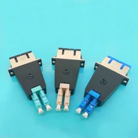 lc sc duplex adapter fm hybrid adapter female male sm mm sc lc dx fiber optic adapter lc sc dual coupler free shipping elink