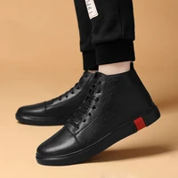 genuine leather men casual shoes male boots fall winter fashion warm shoes zapatos mens designer sneakers zapatos de hombre
