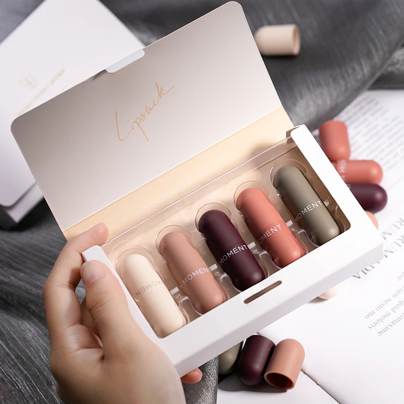 Новая модная матовая помада для губ водостойкая стойкая сексуальная коричневая