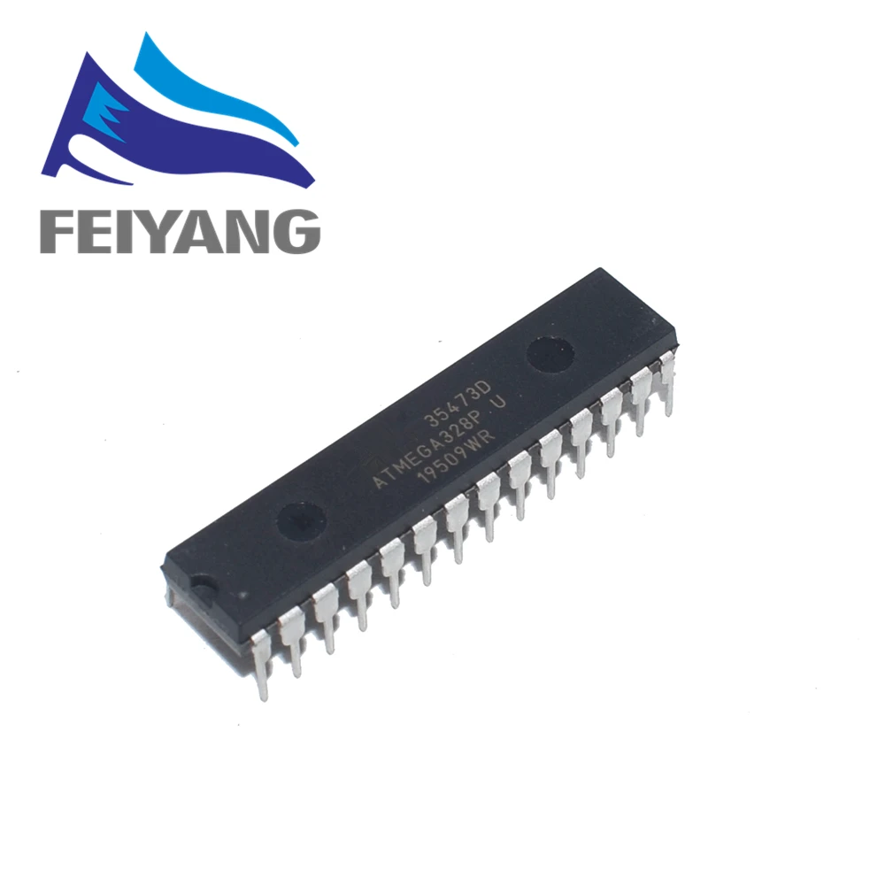 100 шт. флэш-микросхема Φ ATMEGA328 MCU AVR 32K 20 МГц DIP-28 | Электронные компоненты и