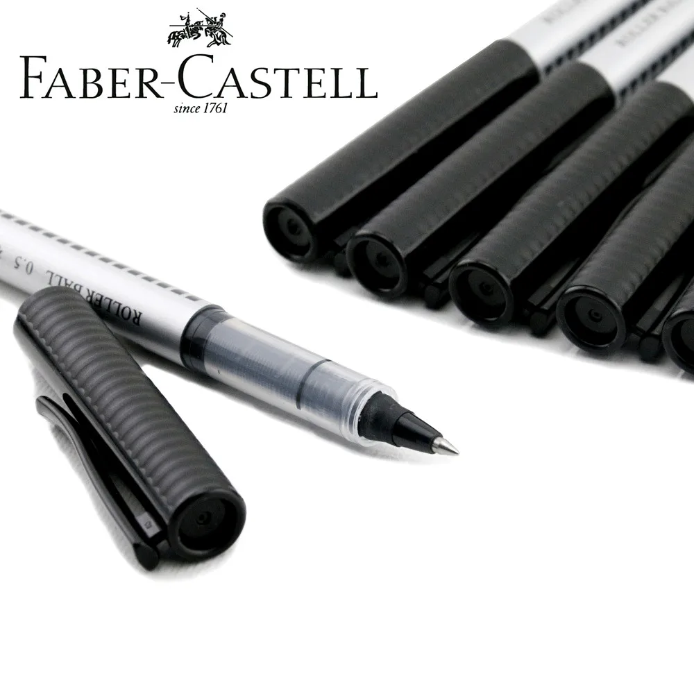 Faber Castell 2493 0 5 мм гелевая ручка для чернил ручки роликовых шариков прямая жидкая на