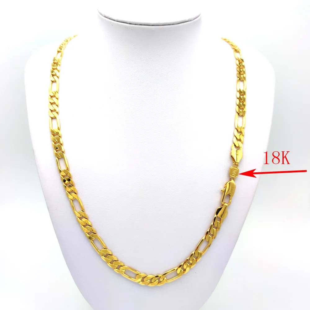 Ltalian Figaro Solid Gold Gf 18 K Stamp 