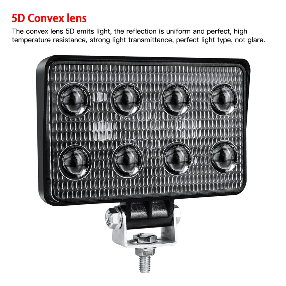 Круглые светодиодные фонари 24 Вт для внедорожника 12/24 В|Световая рейка/рабочее