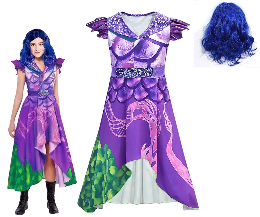 Новые костюмы для косплея девушек королева среднего мала/Эви Берта Малефисента