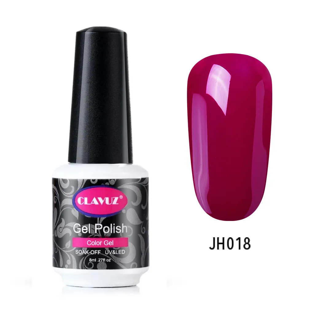 CLAVUZ 8 мл цвет красного вина серия 10 Гель-лак для ногтей цветные стойкие