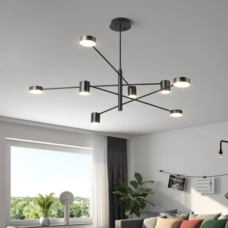 

nordic lamparas de techo colgante moderna modern led chandelier ventilador de techo lampes suspendues living room decoration