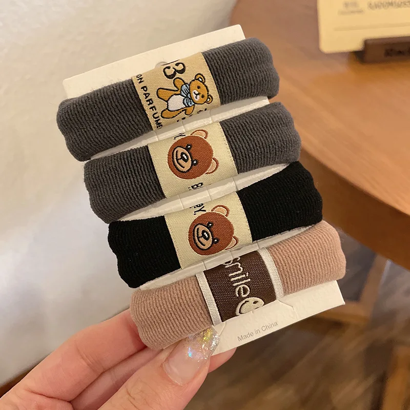 

MueRaa Korean Style Women GIrls Thick Bezel Elastic Hairband Hair Ties Fashion Solid Color Hair Accessories Scrunchies Headband
