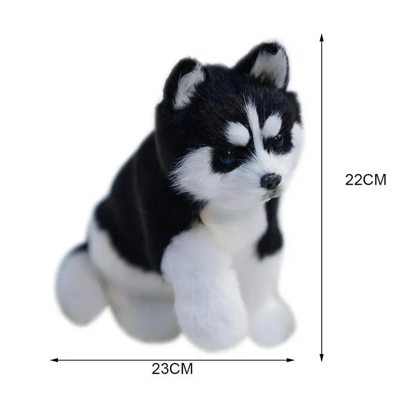 

Handshake Husky Cub Simulation Toy Realistic Cute Stuffed Toys Dog Animal Children Gift G7U6