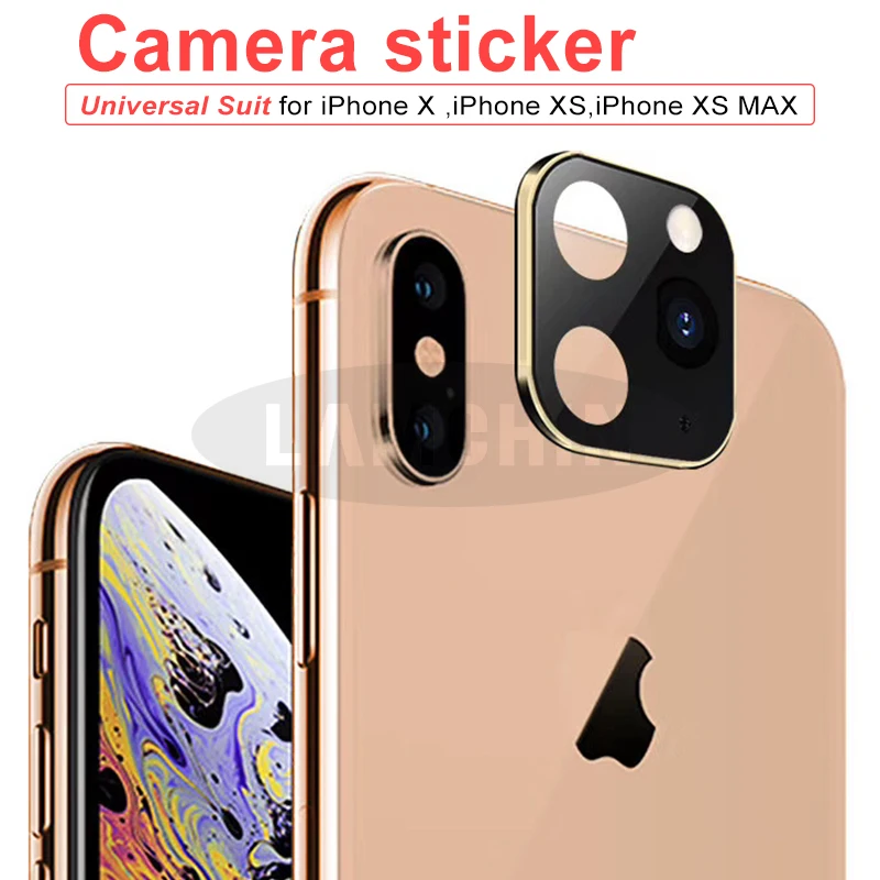 

Mobile Phone Lens Modified Camera Sticker Cover Metal Protector For iPhone X Xs Max Second Change 11 Pro Max 11pro Lens Sticker