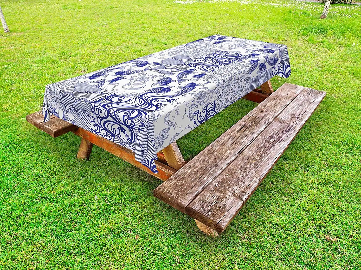 Японская уличная скатерть японская Лоскутная искусство и ремесло узор природа