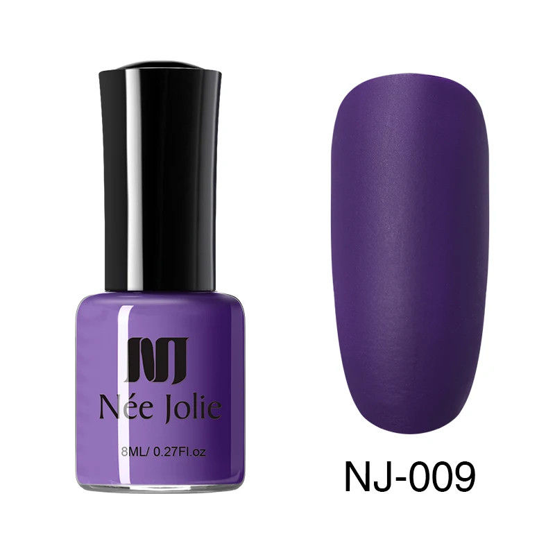 NJM-09 NEE JOLIE 8 мл Лак для ногтей чистая серия лак для ногтей Блестящий зеркальный матовый эффект лак для ногтей 66 цветов - Цвет: NJM-09