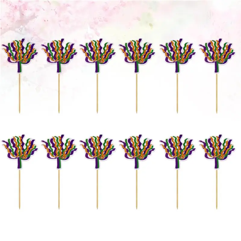 12 шт. украшение для торта крестик бумага креативный выбор орнамент десерт